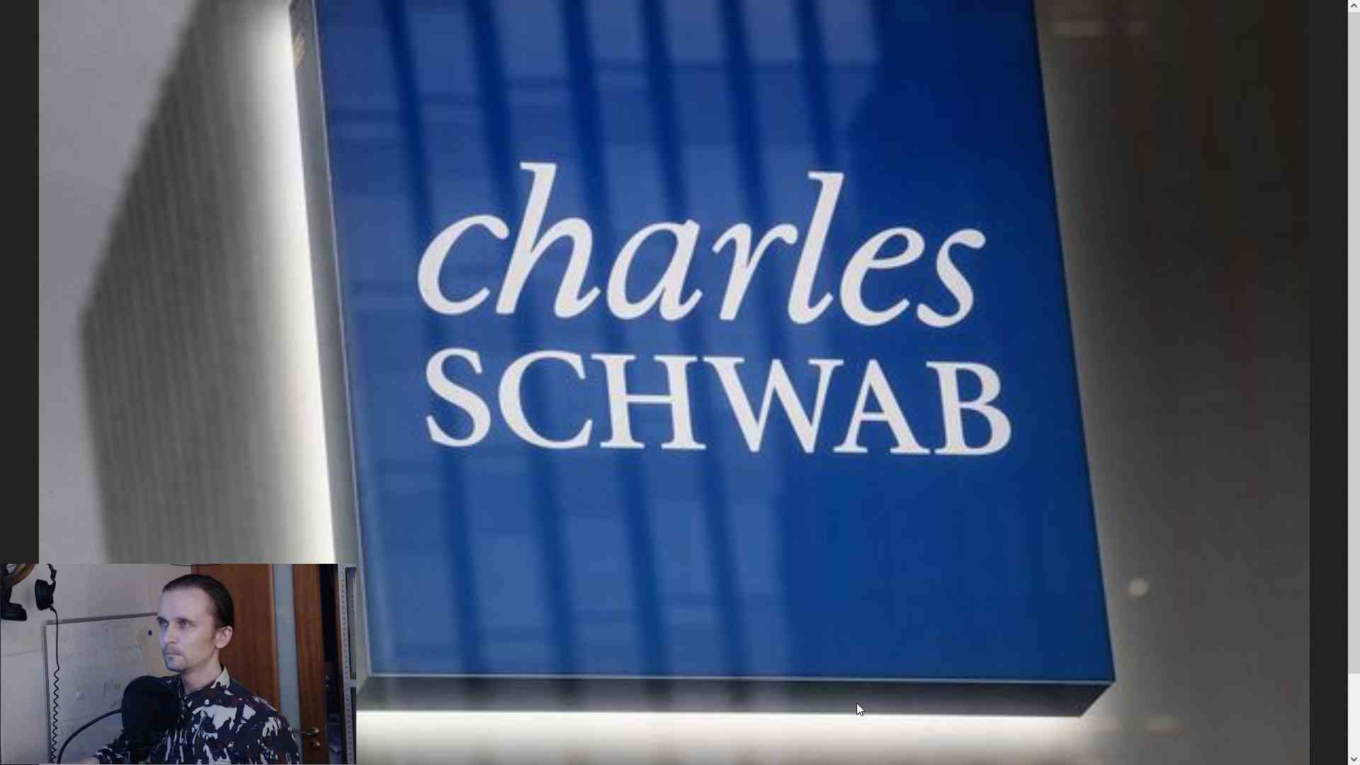 Банковский кризис. Bloomberg заговорил о трещинах в Schwab's bank и пара слов о JP Morgan