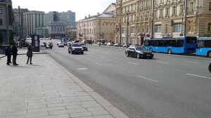 Кортеж Пашиняна в Москве