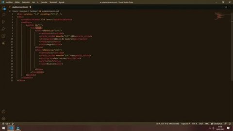 VISUAL STUDIO CODE II DOCUMENTO XML