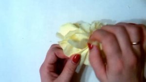 Нежный цветок из салфеток Мастер Класс