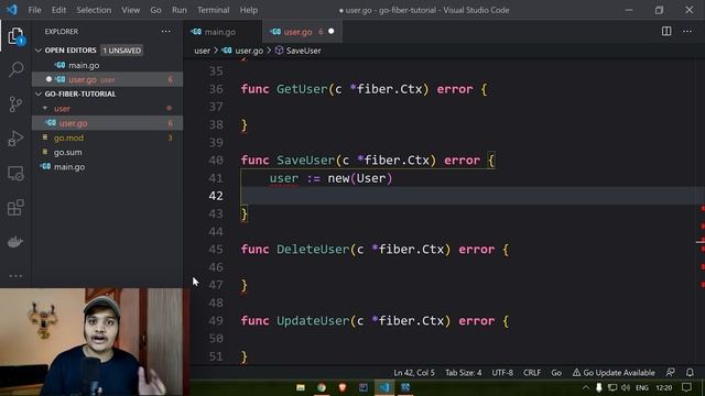 Building REST API's using Go Fiber and Gorm  |  Go Fiber Tutorial