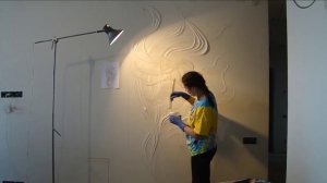 Мастер класс Барельеф цветка из гипсовой шпаклёвки своими руками