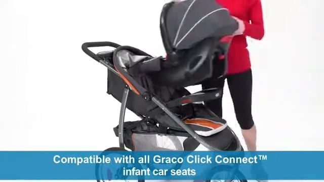 Graco Fastaction Fold Jogger Click Connect Stroller, Gotham Baby смотреть онлайн