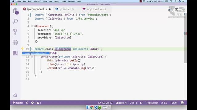 Lập trình Angular 4 - Bài 37: Sử dụng ngOnInit смотреть онлайн