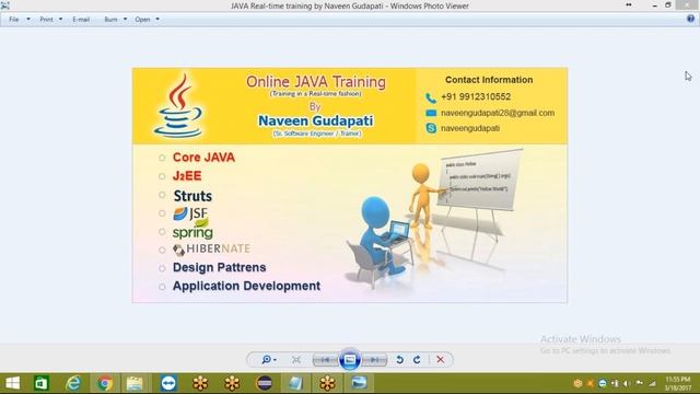 Naveen Gudapati Real time JAVA trainer introduction смотреть онлайн