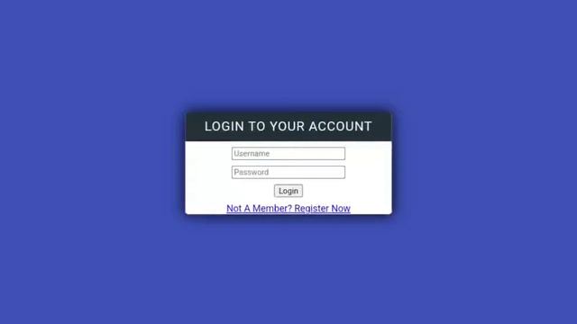 Create A Simple Login Form Using HTML & CSS | No JavaScript