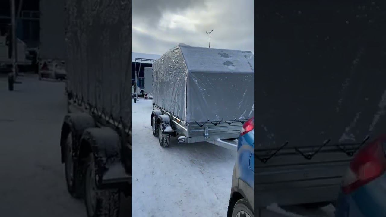 Двухосный легковой прицеп МЗСА 817732 исп.022. Кузов 3,45х1,51м. ЦЛП АРИВА