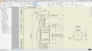 Построение чертежа конического колеса в Autodesk Inventor