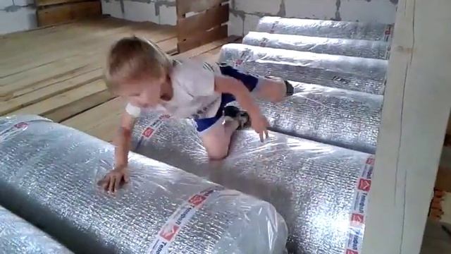 Рулоны утеплителя - полоса препятствий! смотреть онлайн