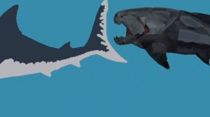 Megalodon vs Dunkleosteus - Animation (Stick nodes Pro)