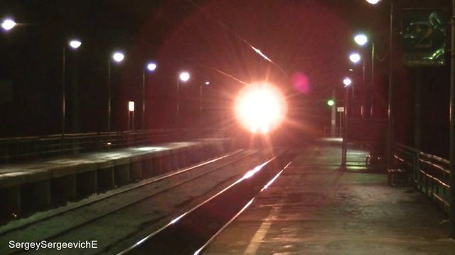 Электровоз ЧС7 с поездом № 55 Москва - Гомель смотреть онлайн