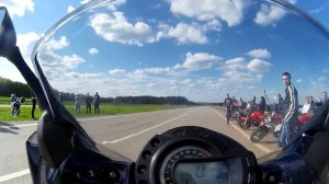 Honda Hornet VS Yamaha Fz6 Fazer Драг на 400 метров
