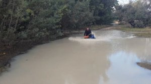 First proper water crossing for my new Yamaha Grizzly 350