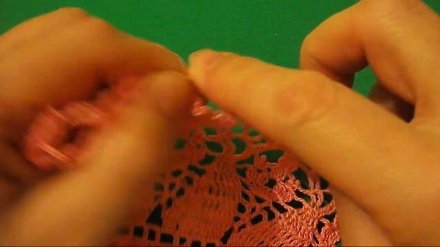 ПРОСТАЯ САЛФЕТКА С ЛИСТОЧКАМИ. ЧАСТЬ 2