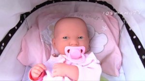 Кукла Реборн Первая Прогулка в Коляске Детская Площадка Качели Игрушки Для девочек