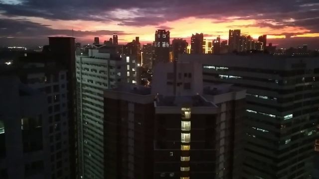 relaxing music non copyright||with sunset||Makati highrise building