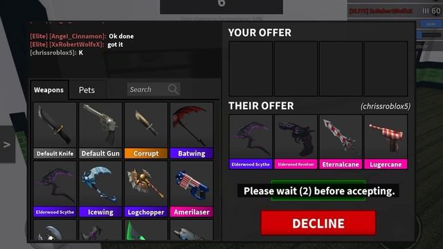 Roblox mm2 trading Chroma Luger and chroma death shard for some smalls. смотреть онлайн