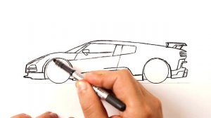 Как нарисовать машину Bugatti Centodieci