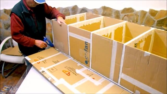 Переработка картона для мебели для ванных комнат diy смотреть онлайн