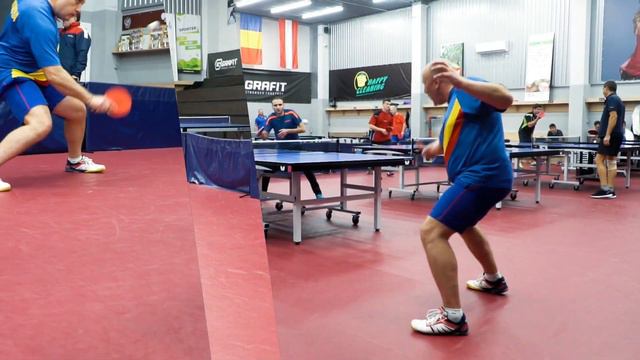 Bulgari Serghei - backhand chop. Булгарь Сергей - защита, подрезка слева смотреть онлайн