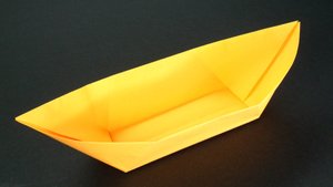 Как сделать Лодку из бумаги без клея | Простая оригами Лодка с плоским дном своими руками