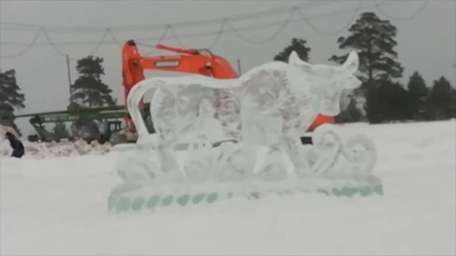 Создание снежного городка. Лесосибирск 2020-2021