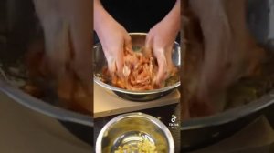 горячий салат со свининой