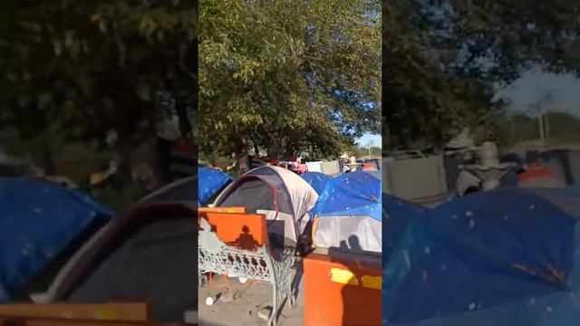 Tent City in Matamoros Mexico