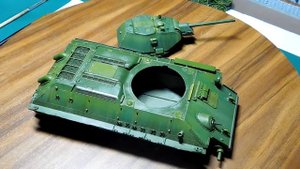 Покраска Т-34/76 СТЗ 1942 года. Звезда 1/35. Часть 3-я(Zvezda 1/35 T34/76 STZ)
