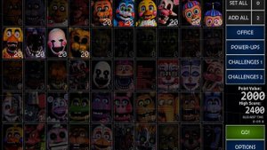 все персонажи ФНАФ 2 в ФНАФ 7