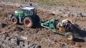 Масштабное корчевание пней. Роторные вращающиеся грабли. Расчистка с оборудованием SAVANNAH