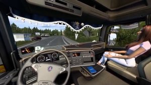 Euro Truck Simulator 2 Обзор на Мод Пак девушек-пассажиров  v1.0 (v1.44.x, 1.45.x)Часть 32