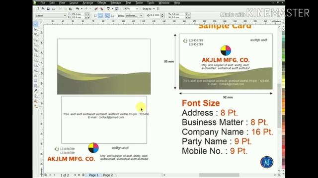 Business Card in Coreldraw Start Business with Graphics Designing I Creative Visiting Card Part 3 смотреть онлайн