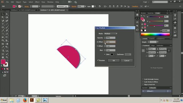 Learn How to Draw Flower Logo Design in Adobe Illustrator CC