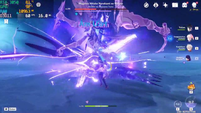 Genshin impact 3.4 2023 ( Unlocked FPS ) | RTX 3050 - I5 11th | Max setting 1.2 Res at 1080p смотреть онлайн