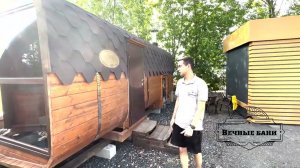 Продуманная до мелочей баня Квадро. Панорамное окно и мощная печь. Заказывает каждый третий