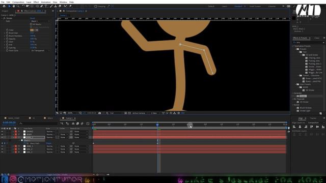 StickMan Animation in After Effects - 100% After Effects Tutorial - Very Fast 2D Animation смотреть онлайн