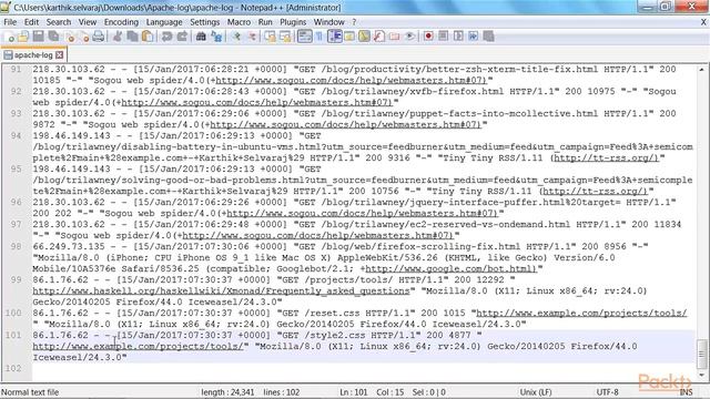 Getting Started with Elastic Stack : Configuring Logstash Input | packtpub.com смотреть онлайн