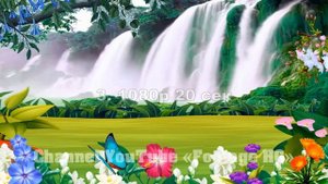 Сказочная поляна с водопадом 3 в 1 1080р Footage | Background