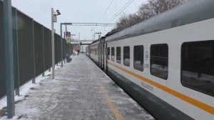 Электропоезд ЭП2Д-0073 ЦППК платформа Беговая, D1