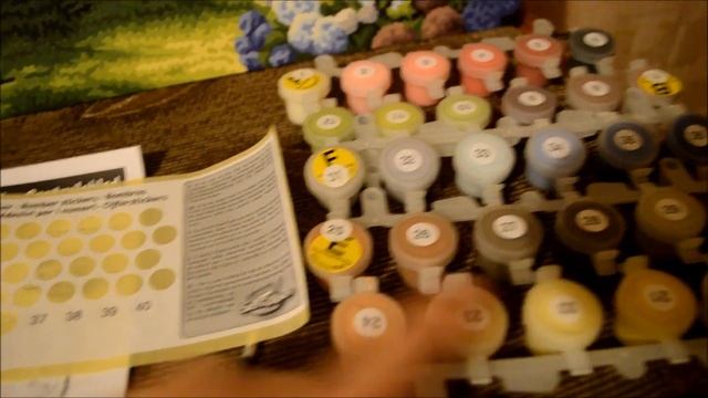 Раскраска по номерам. Картина №1 Беседка