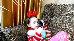 Five little Babies Jumping on the bed / Song for kids with MINNIE MOUSE
