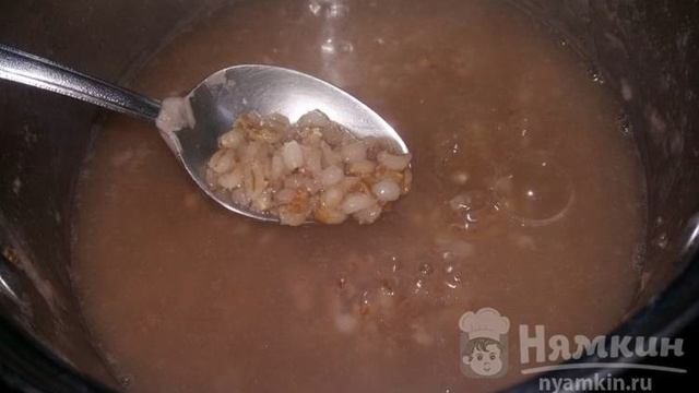 Перловая каша со сметаной и корицей