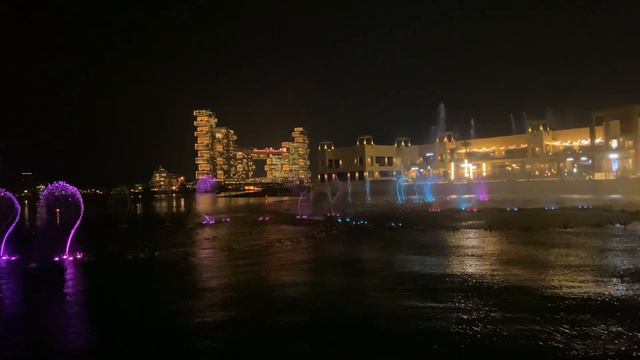 Palm Jumeirah, The Pointe Fountain Show ⛲️ смотреть онлайн