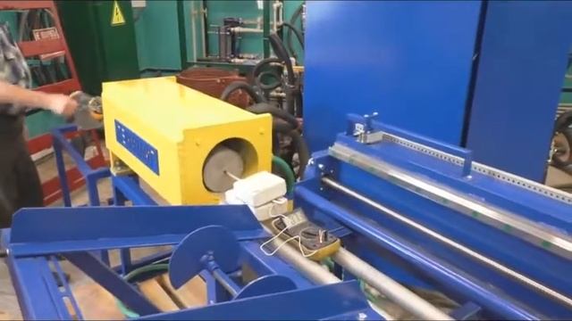 Нагрев алюминиевого круга д=156мм длина 850мм ИНУ 250-1.0 /Heating of aluminum circle at IHU 250-1. смотреть онлайн