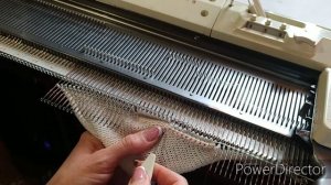 Прорезной наклонный цельновязанный  карман на любой вязальной машине