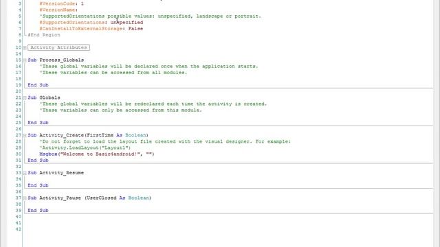 Basic4android - 02 Título de la aplicación, Girar pantalla y Pantalla completa_1 смотреть онлайн