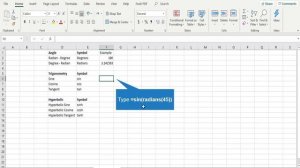 Trigonometry Functions in Excel - 5