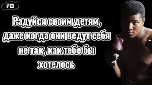 "ПОРХАЙ КАК БАБОЧКА, ЖАЛЬ КАК ПЧЕЛА" - МОЩНЫЕ ЦИТАТЫ МУХАММЕДА АЛИ