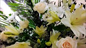 White big funeral  flowers pictures white lily roses daisy gerbera snapdragon limonium